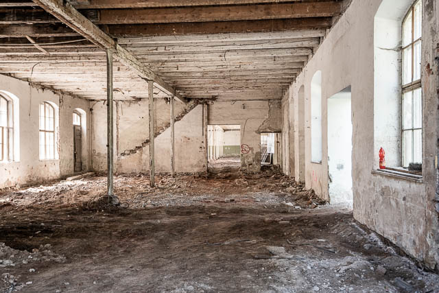Lost Places fotografieren - altes verlassenes Gebäude von innen